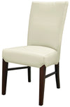 Milton Bonded Leather Chair In Cream