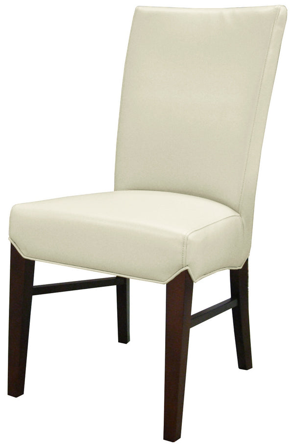 Milton Bonded Leather Chair In Cream