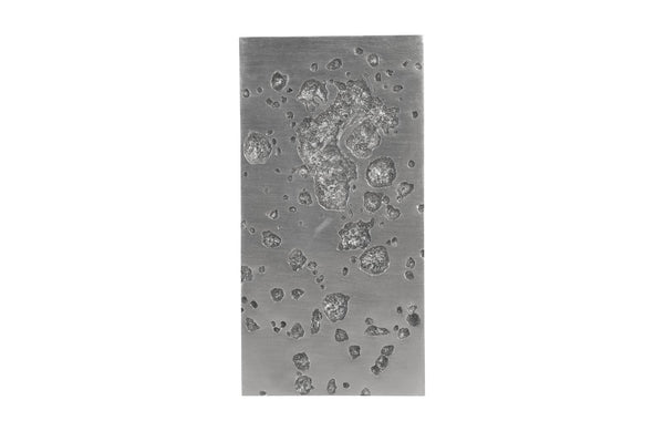 Splotch Wall Art, Silver, Rectangle - C
