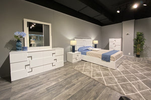 Infinity Premium Night Stand in Bianco Lucido
