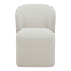 Moe's Larson Rolling Dining Chair in Heather Grey