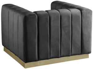 Francis Chair In Grey Velvet