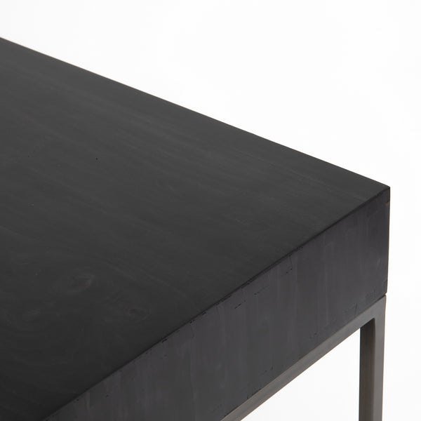 Trey Desk System With Filing Cabinet in Black Wash
