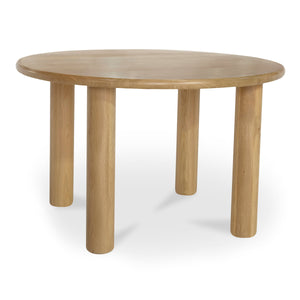 Moe's Milo Round Dining Table in Natural Oak