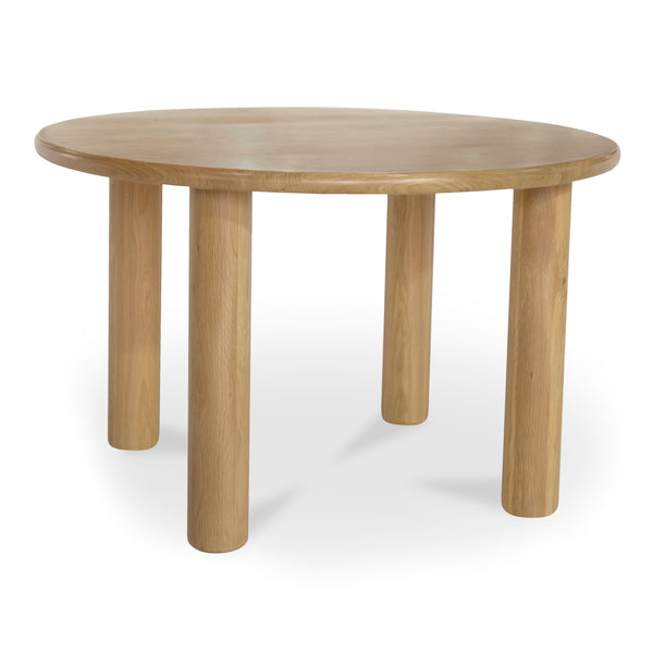 Moe's Milo Round Dining Table in Natural Oak