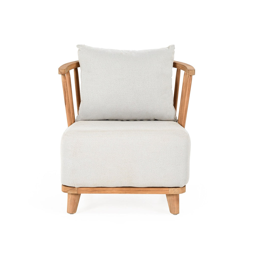 Hearst Outdoor Accent Chair - Teak & Olefin