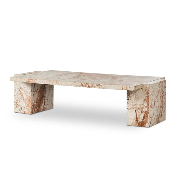 Romano Coffee Table In Desert Taupe Marble