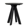 Rodrigo Solid Wood Round Counter Table - Black Mango Wood