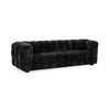 Walter Upholstered Sofa in Zinc with Tuxedo Arms