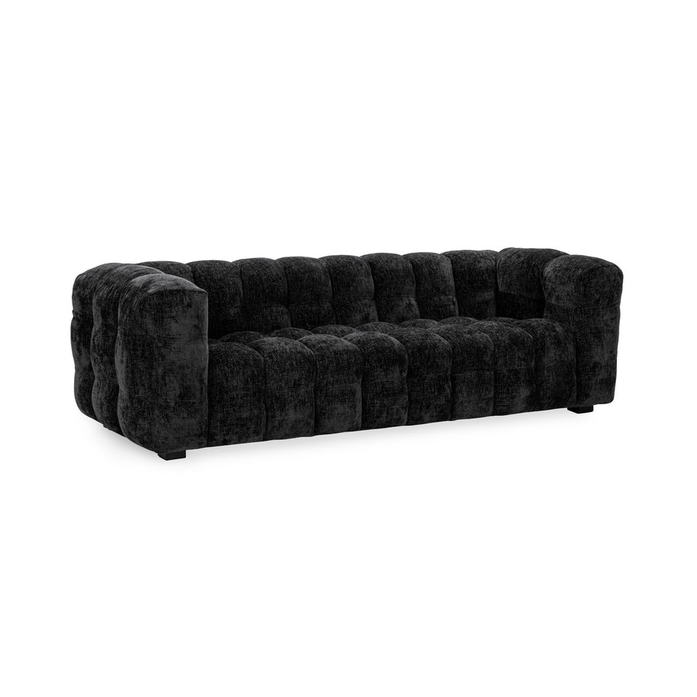Walter Upholstered Sofa in Zinc with Tuxedo Arms