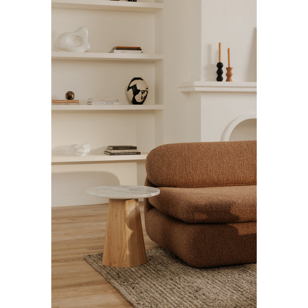 Moe's Evelyn Accent Table in Ashen Grey Marble
