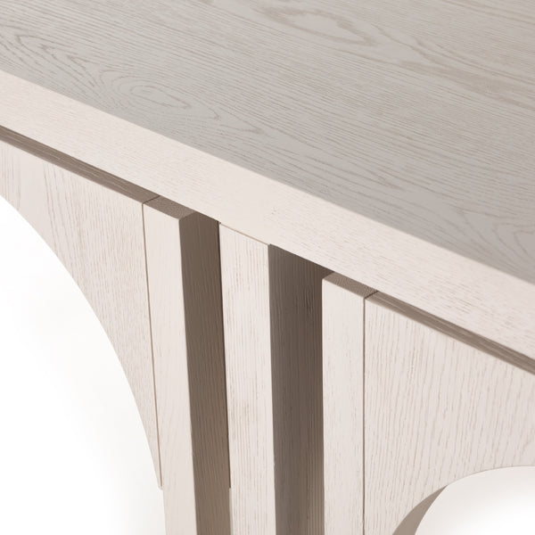 Amara Coffee Tbl W/Nesting Arch Stls In Wht