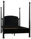 Douglas Queen Bed in Hand-Rubbed Black Mahogany