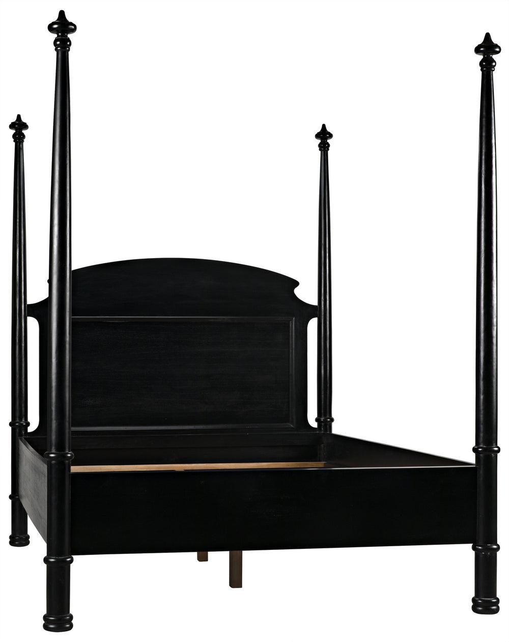 Douglas Queen Bed in Hand-Rubbed Black Mahogany
