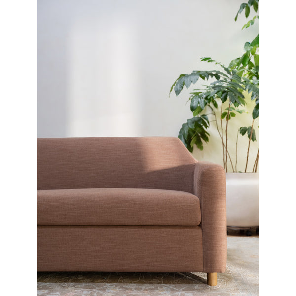 Moe's Finch Sofa in Washed Pink Linen