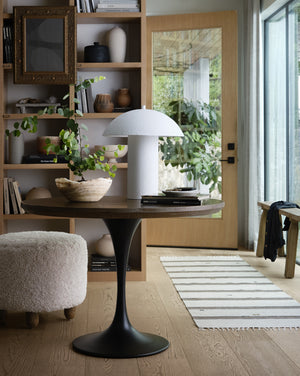 Santorini Table Lamp In Matte White Plaster