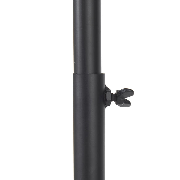 Debdou 22L x 22W x 61H Black and White Metal Adjustable Cinema-Style Floor Lamp