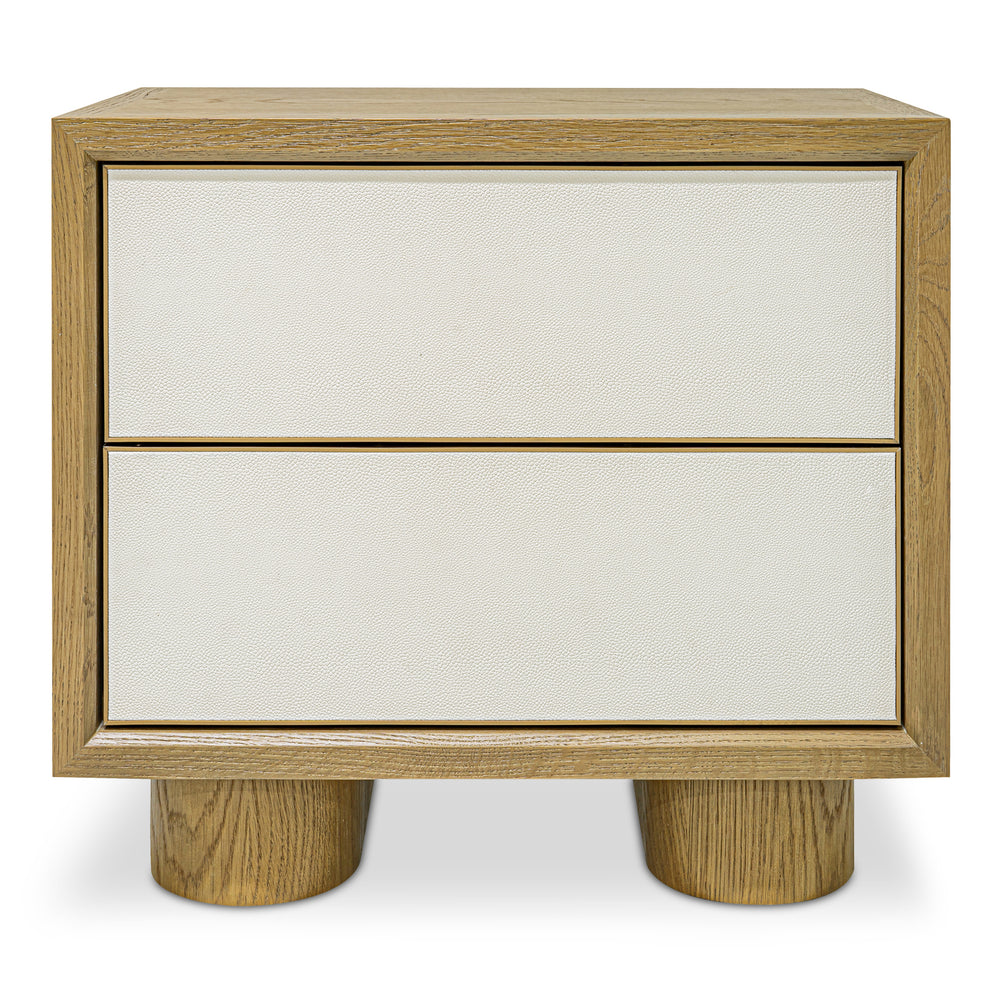 Moe's Marcelle Nightstand with Shagreen Door