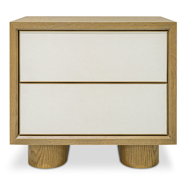 Moe's Marcelle Nightstand with Shagreen Door