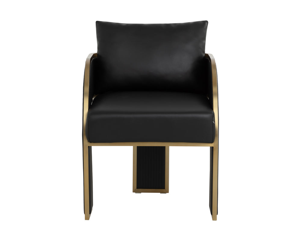 BAZ DINING ARMCHAIR - NAPA BLACK