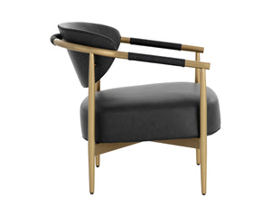 HELOISE LOUNGE CHAIR - BRAVO BLACK