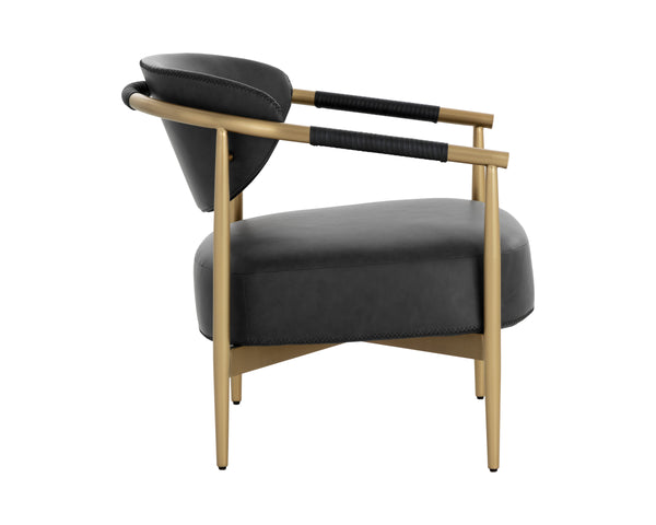 HELOISE LOUNGE CHAIR - BRAVO BLACK