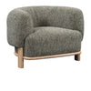 Pasadena Accent Chair in Green with Solid Wood Frame