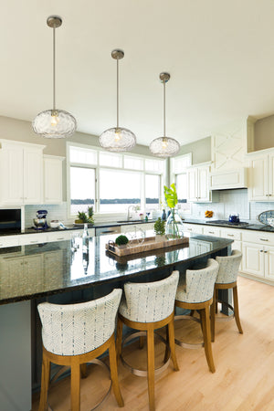 Chloe 1 Light Pendant in Brushed Nickel Finish