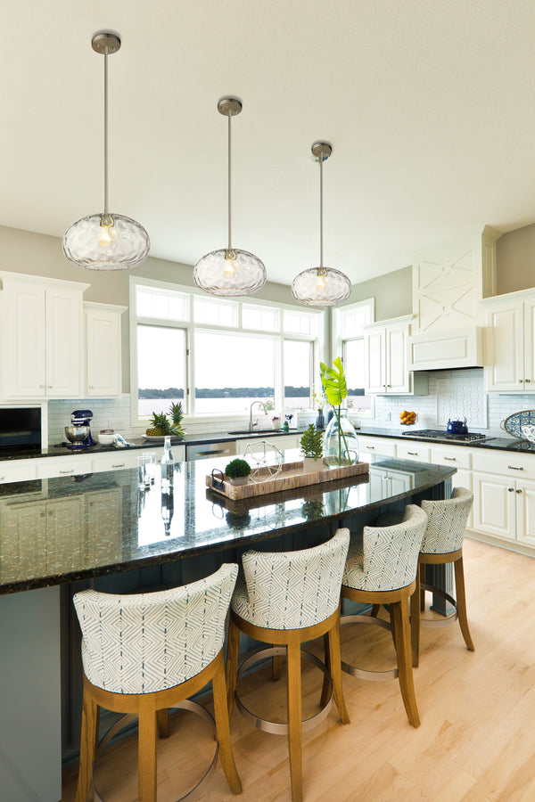 Chloe 1 Light Pendant in Brushed Nickel Finish