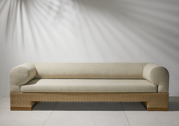 Joss Outdoor Sofa In 106" In Natural Teak