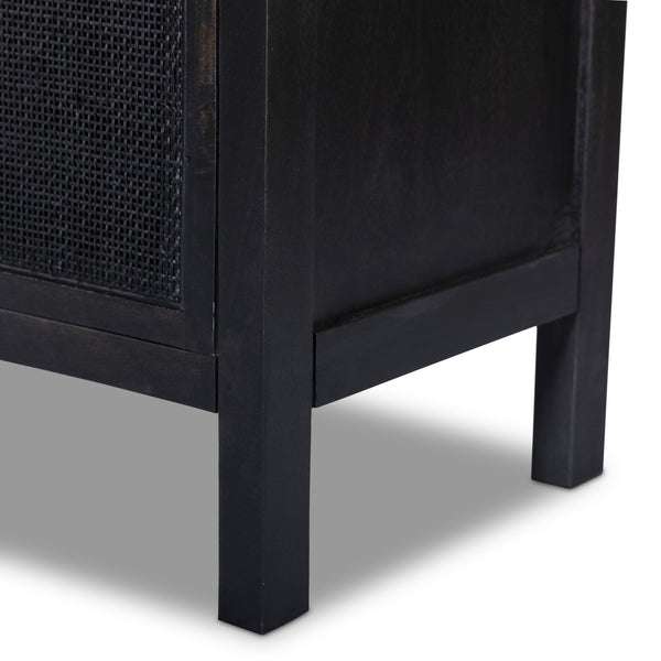 Caprice Tall Cabinet - Black Wash Mango