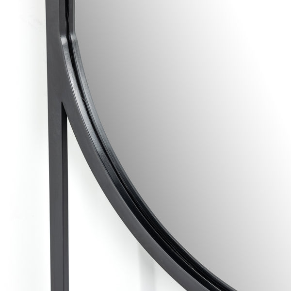 Dawson Floor Mirror In Matte Black