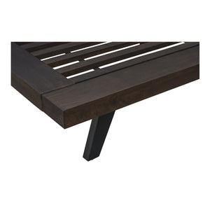 Moe's Madagascar King Platform Bed in Dark Brown
