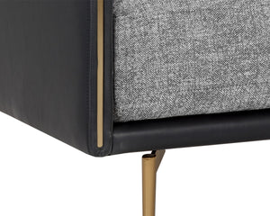 ASHI ARMCHAIR - NASH ZEBRA / COAL BLACK
