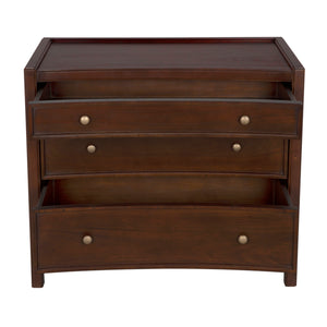 Hampton Side Table Hand Rubbed Brown