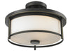 Savannah 2 Light Semi Flush Mount in Olde Bronze Finish