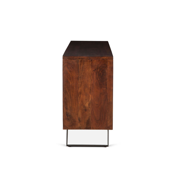 London Loft 68-Inch Acacia Wood Sideboard in Walnut Finish