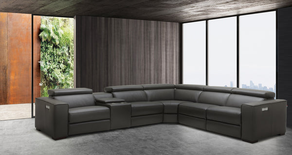 Killian Motion Sectional in Dark Grey