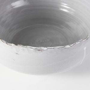 Larsen 13L x 13W White Ceramic Large Decorative Bowl