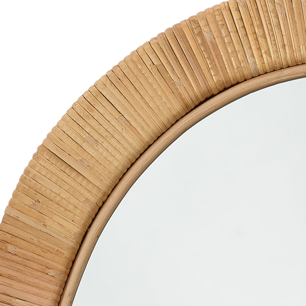  Aloha Rattan Oval Mirror 
