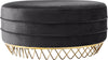Henry Ottoman/Coffee Table In Grey Velvet