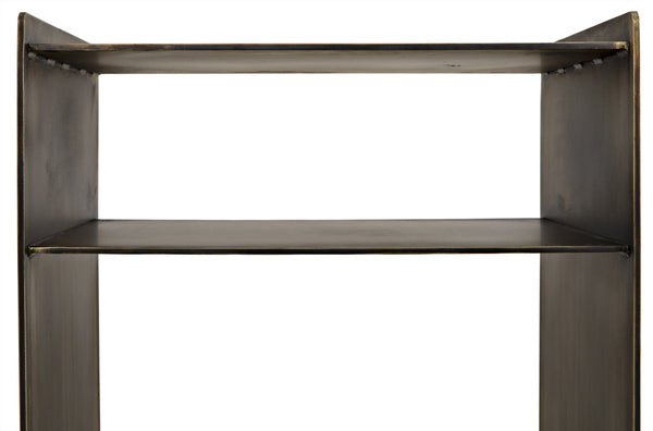 Cyrus Side Table, Aged Brass