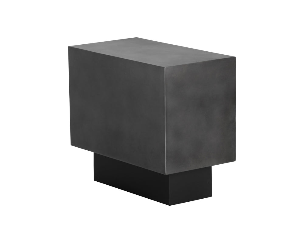 BLAKELY SIDE TABLE - GUNMETAL
