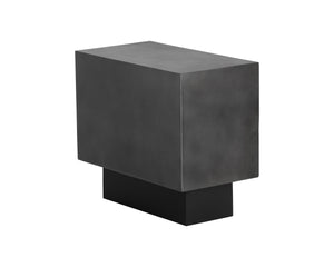 BLAKELY SIDE TABLE - GUNMETAL