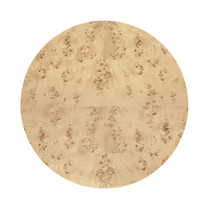 THICK TOP COFFEE TABLE WITH CROSS BASE IN BURL WOOD