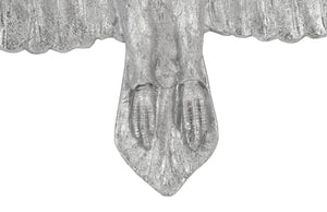 Soaring Eagle Wall Art, Resin, Silver Leaf, Small