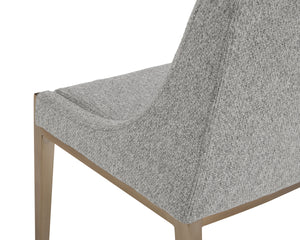 DIONNE DINING CHAIR - MONUMENT PEBBLE