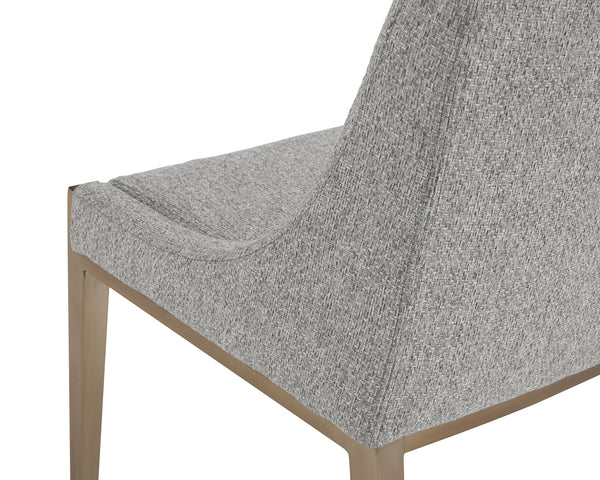 DIONNE DINING CHAIR - MONUMENT PEBBLE