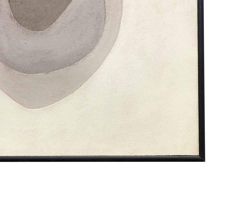 ZEN GARDEN (SET OF 3) - 30" X 30" - BLACK FLOATER FRAME