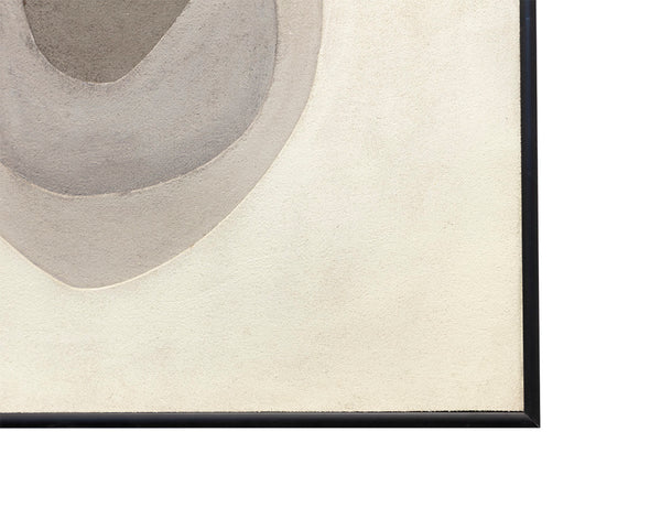 ZEN GARDEN (SET OF 3) - 30" X 30" - BLACK FLOATER FRAME